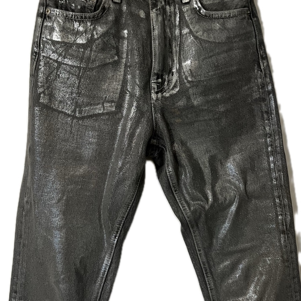 Women’s Metallic Gray Jeans
